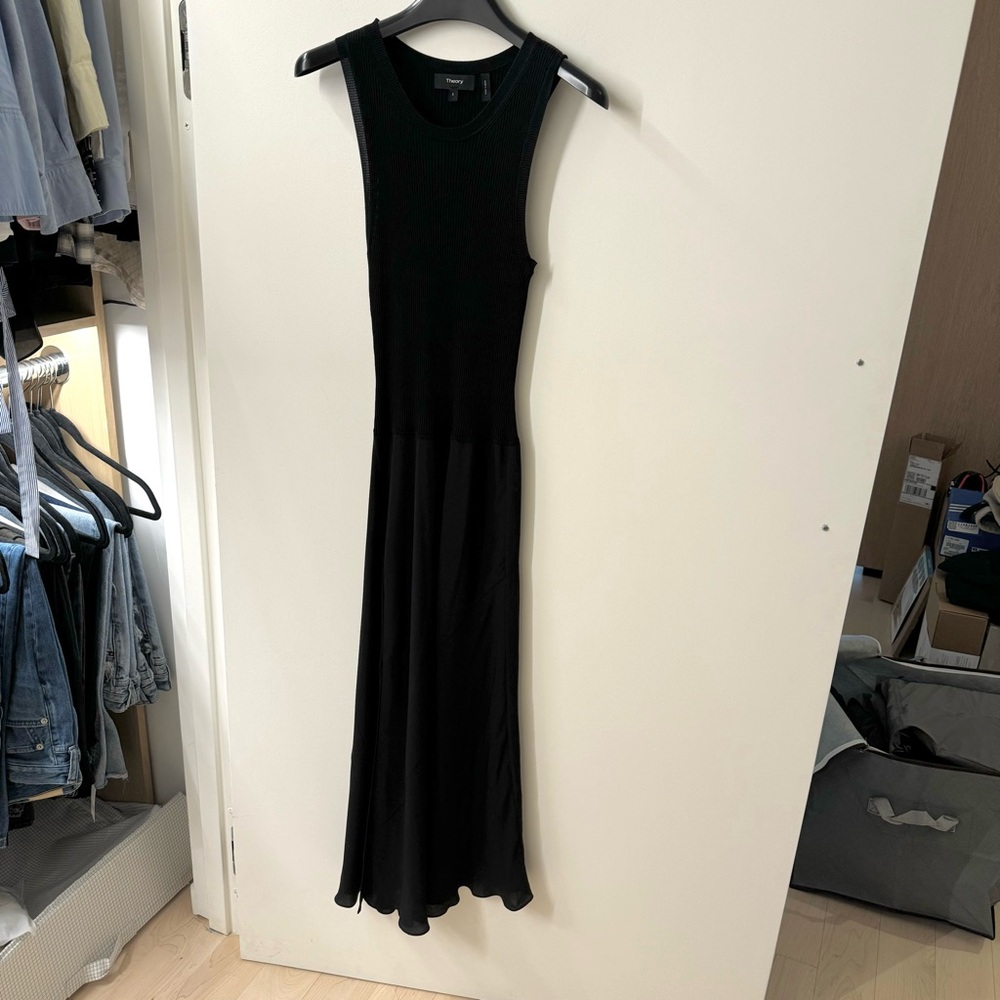 Theory Silk Combo Dress